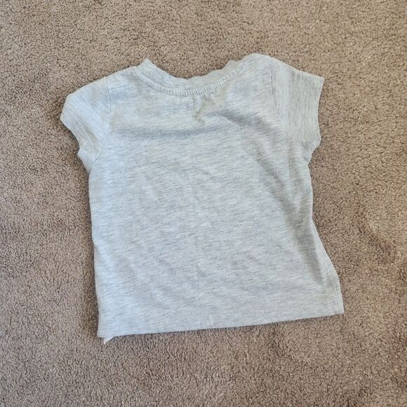 Champion Athletic Size 12 Month TShirt Gray Pink White Baby/Toddler - Picture 2 of 5